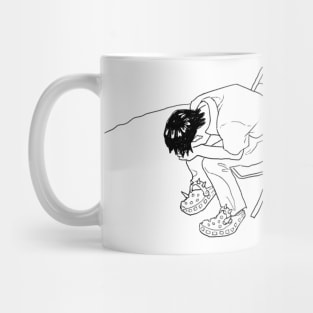 shinji in goth crocs Mug